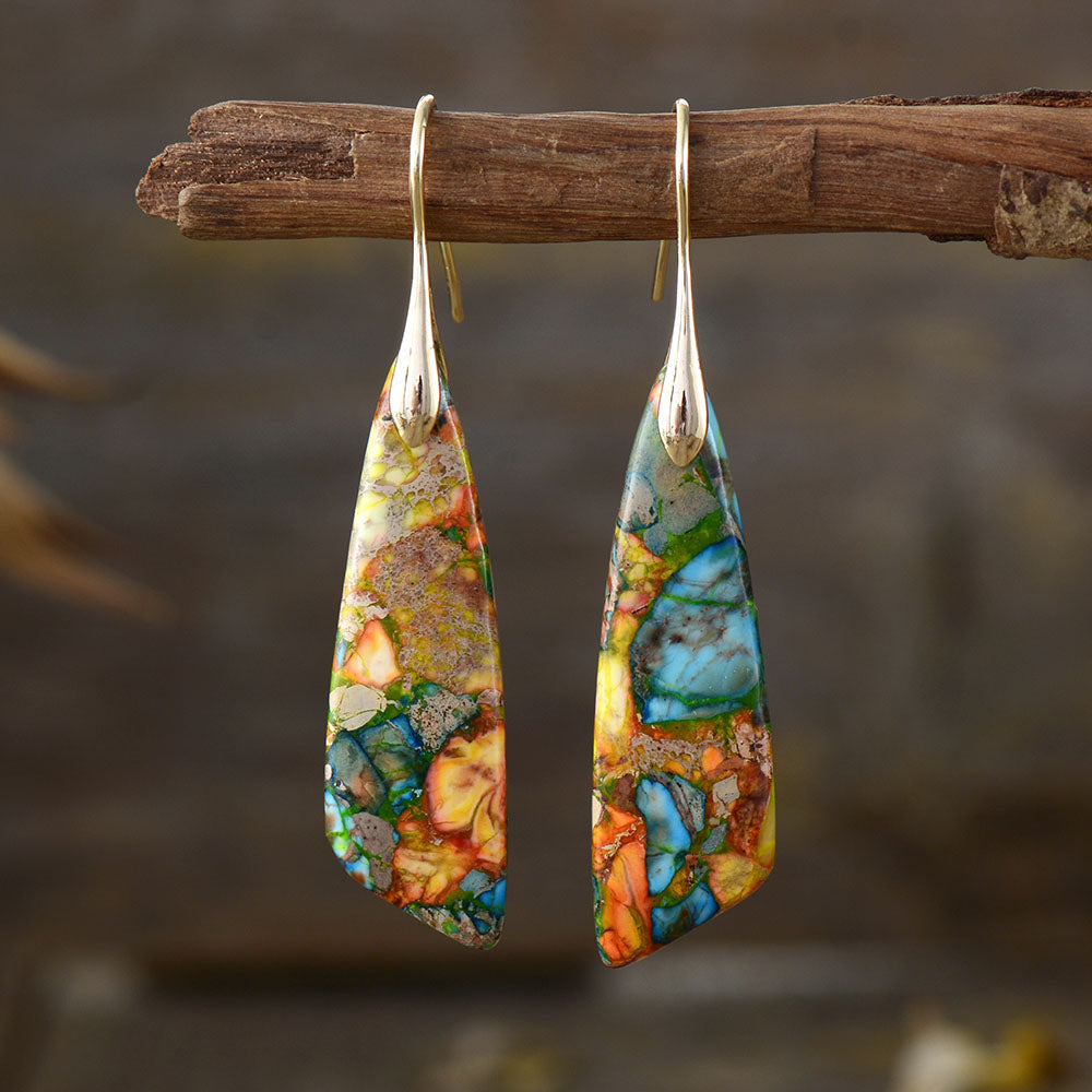 Elemental Jasper Hook Earring