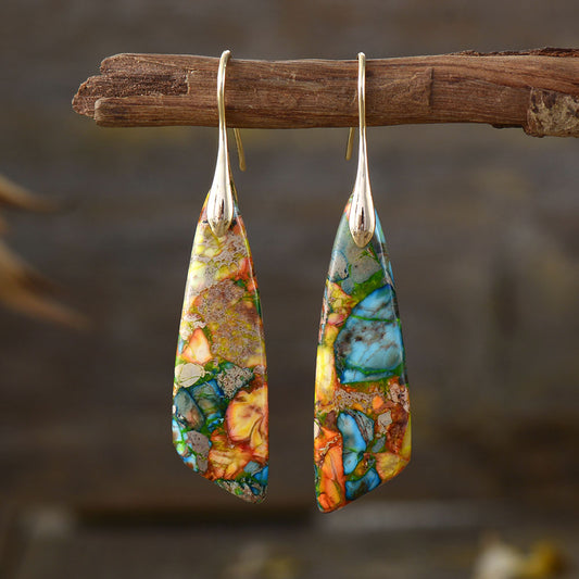 Elemental Jasper Hook Earring