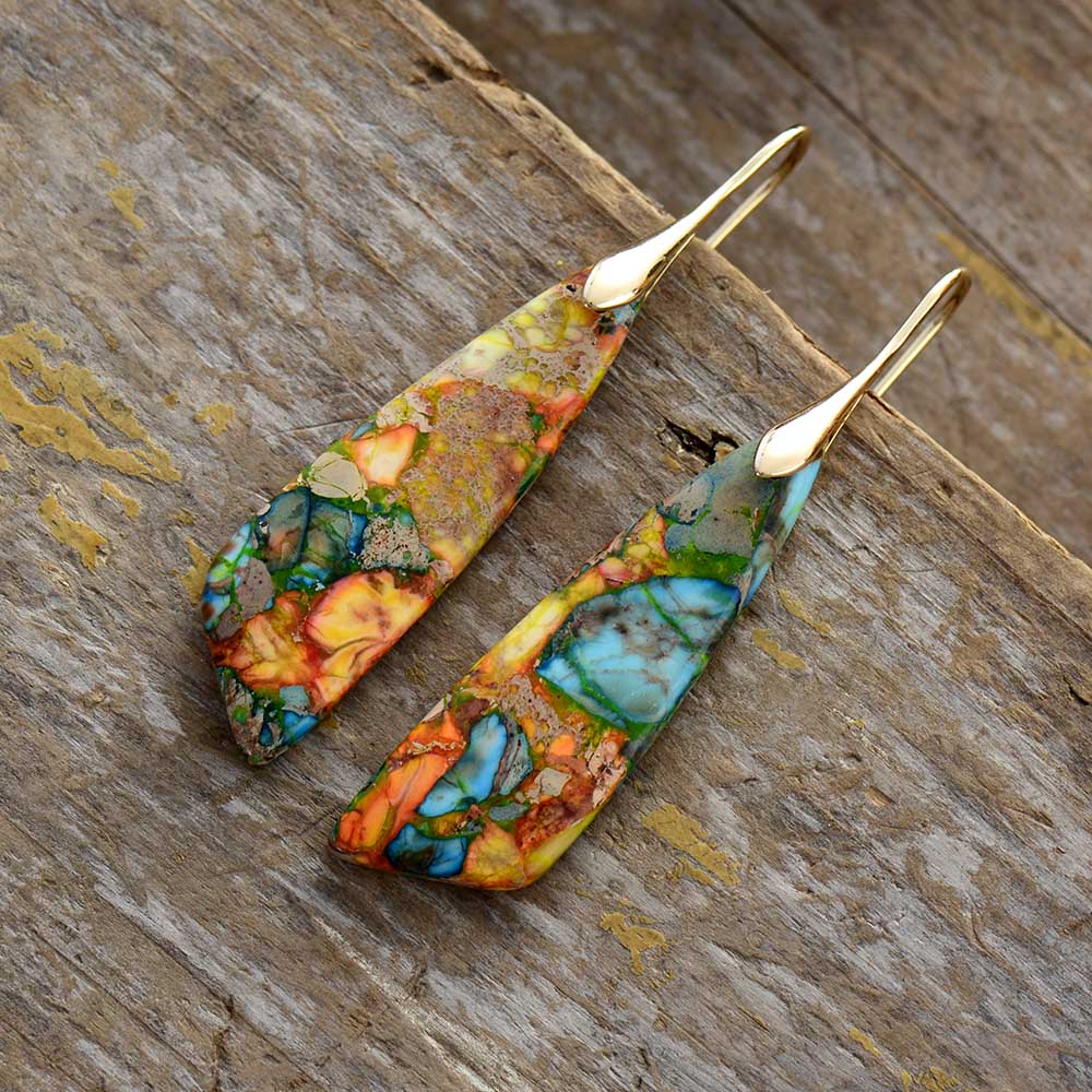 Elemental Jasper Hook Earring