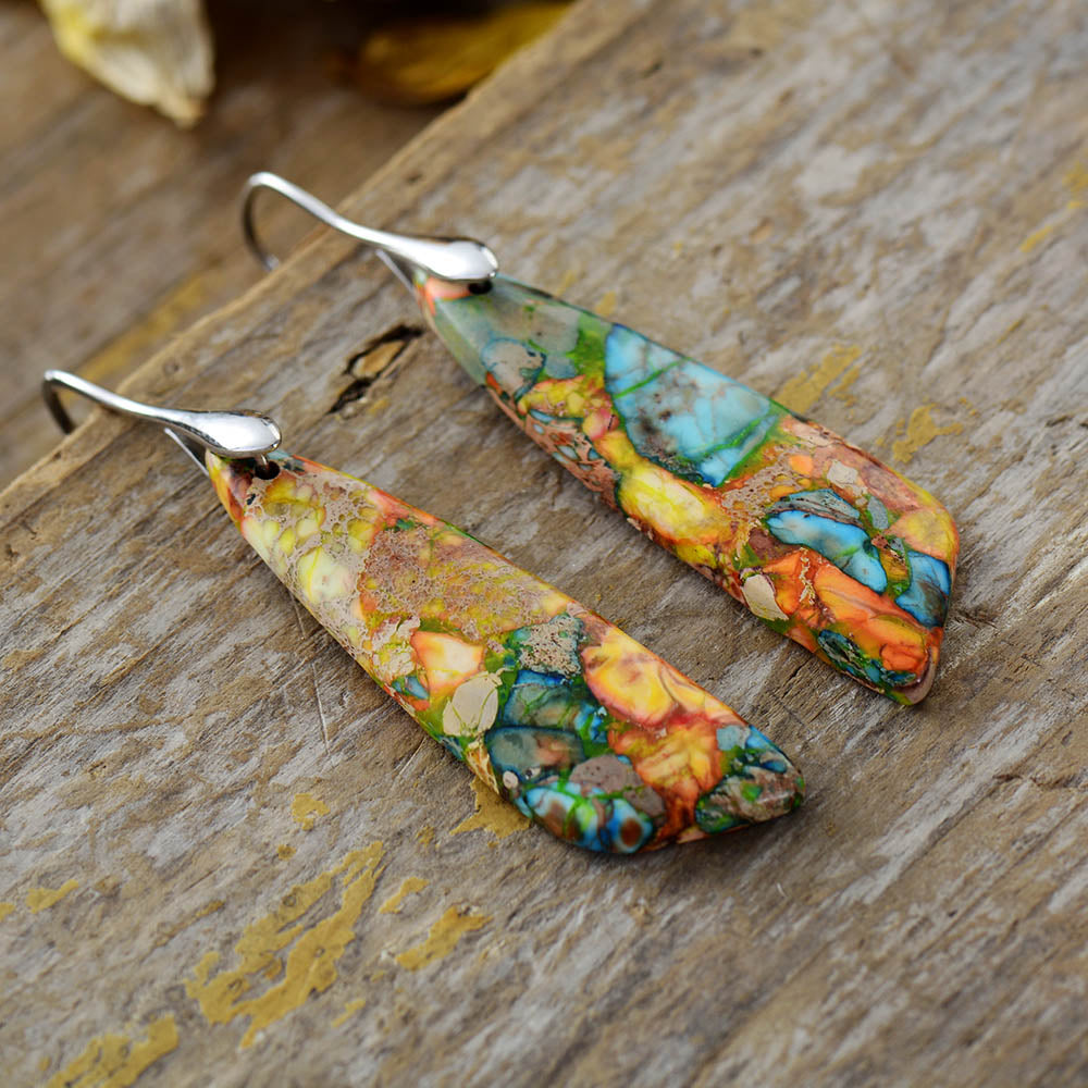 Elemental Jasper Hook Earring