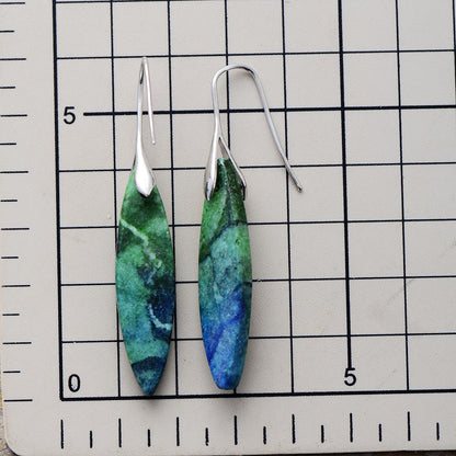 Forest Jasper Hook Earring