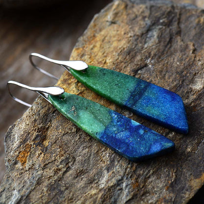 Cerulean Jasper Hook Earring