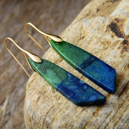 Cerulean Jasper Hook Earring