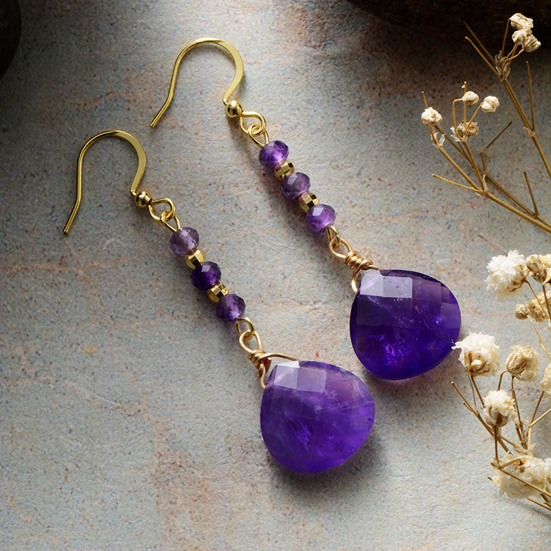 Amethyst Sparkle Earring