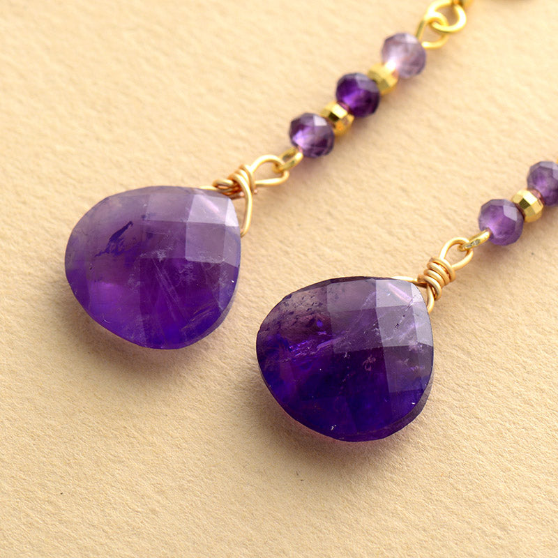 Amethyst Sparkle Earring