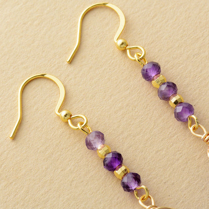 Amethyst Sparkle Earring