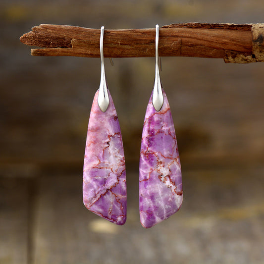 Fuchsia Jasper Earring