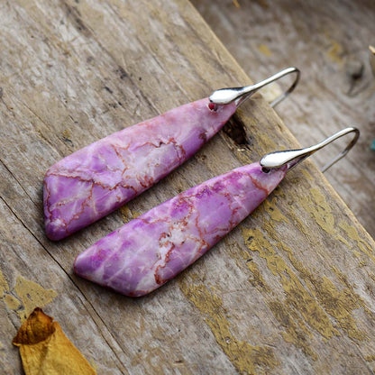 Fuchsia Jasper Earring