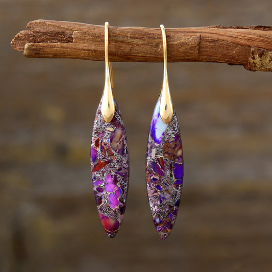 Intense Jasper Hook Earring