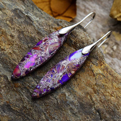 Intense Jasper Hook Earring