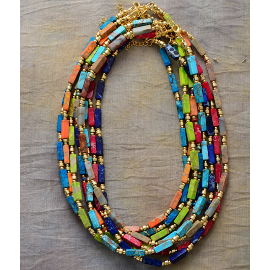 multi-color jasper necklace