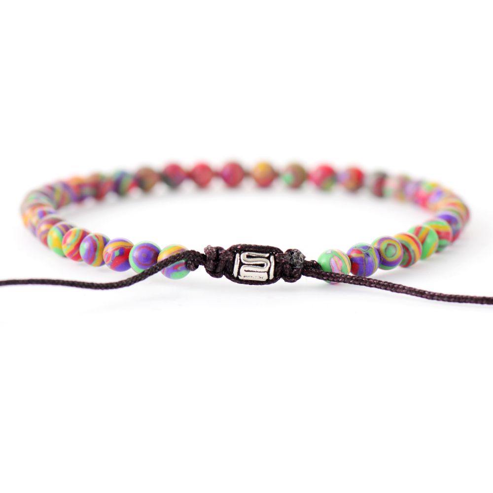 Colorful Jade Beaded Bracelet