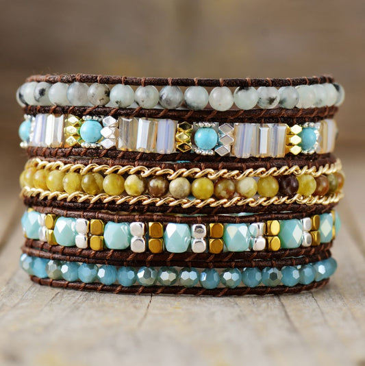 Crystal Balance Wrap Bracelet