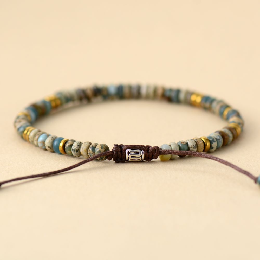 natural stone bead bracelet