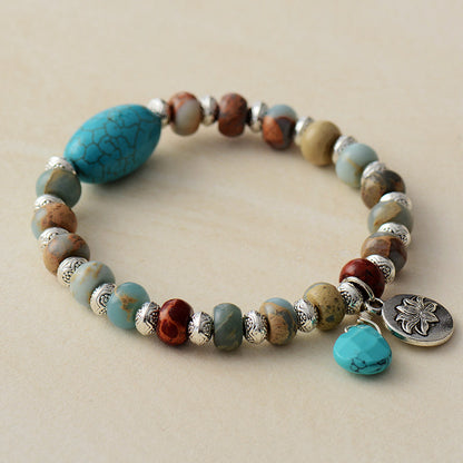 Lotus Turquoise Bracelet