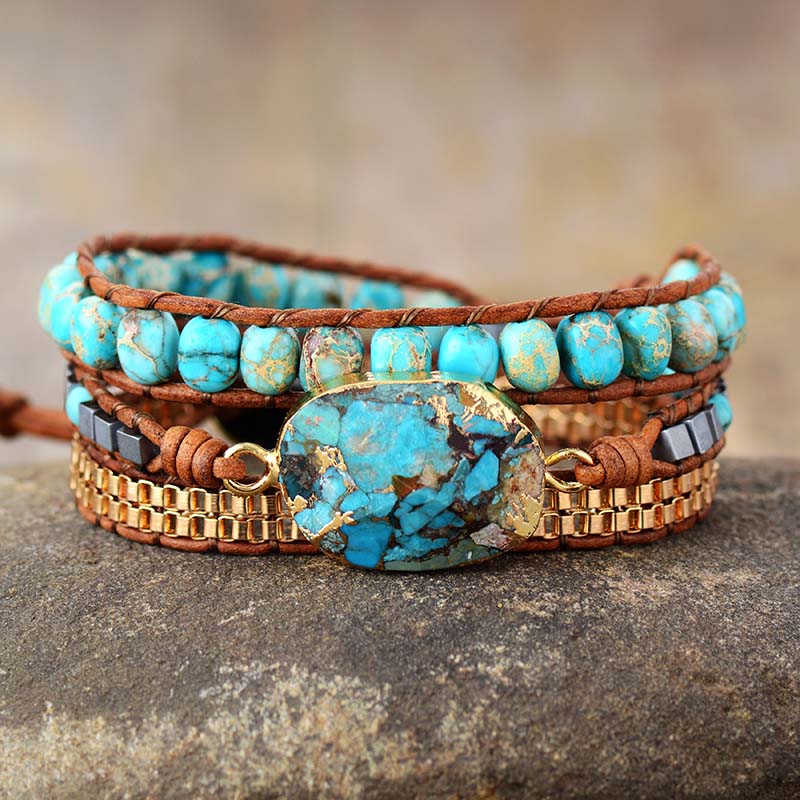 Turquoise Chain Bracelet