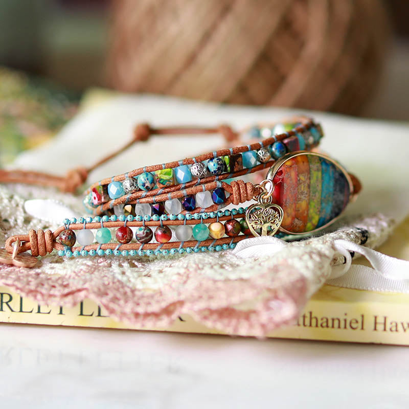 Rainbow Heart Bracelet