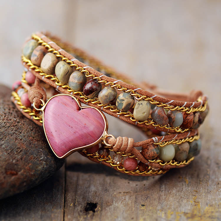 Spiritual Heart Chain Bracelet