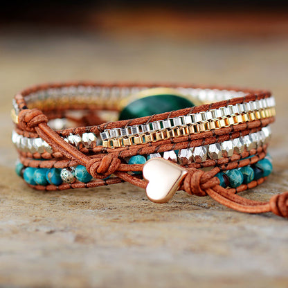 Malachite Wrap Bracelet