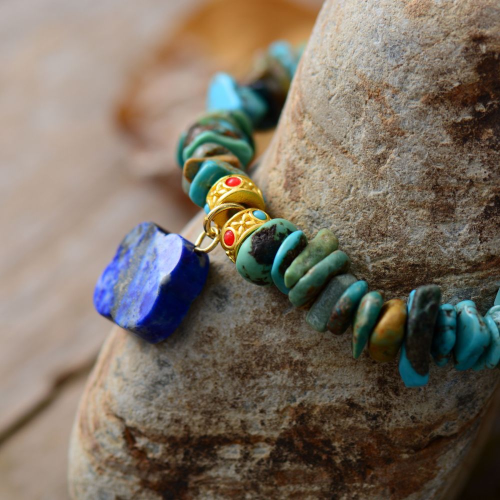 boho beads healing bracelet