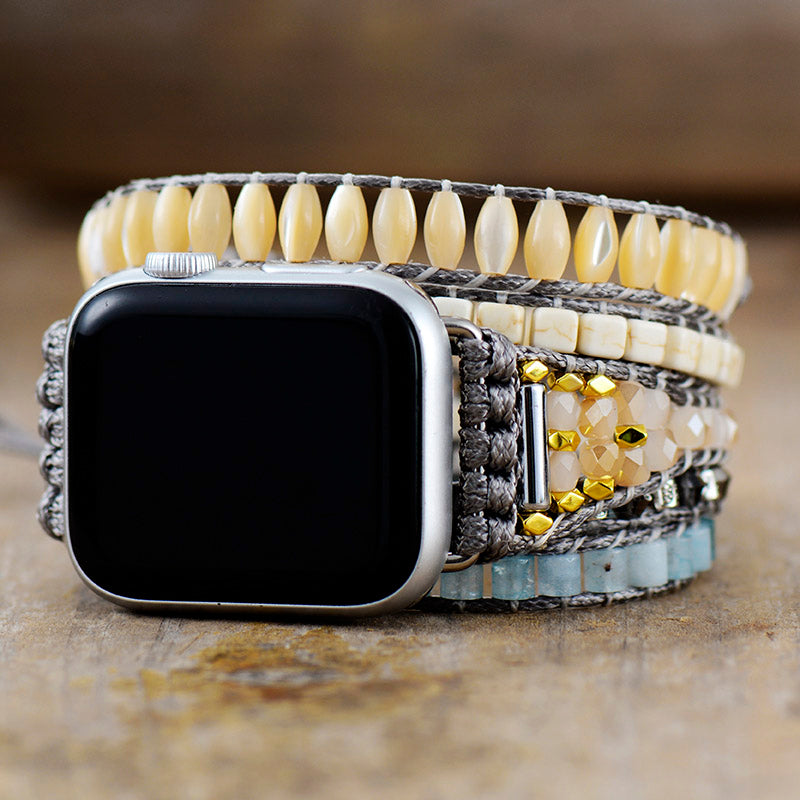 silver rope Apple watch band