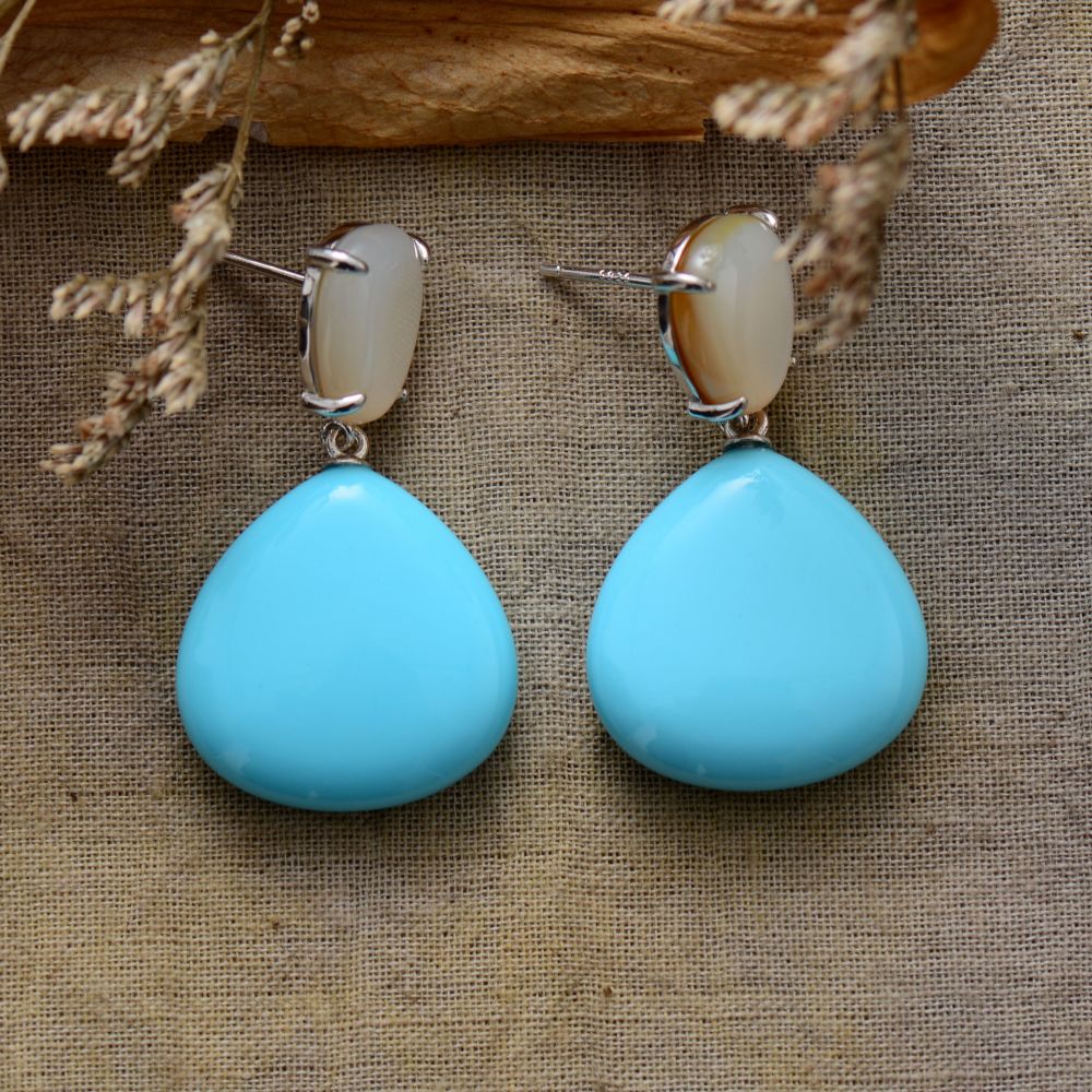 Retro Aesthetic Turquoises Earring