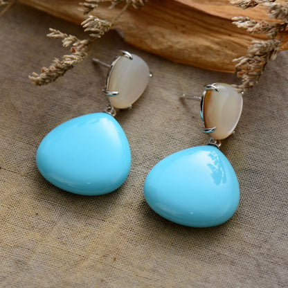 Retro Aesthetic Turquoises Earring