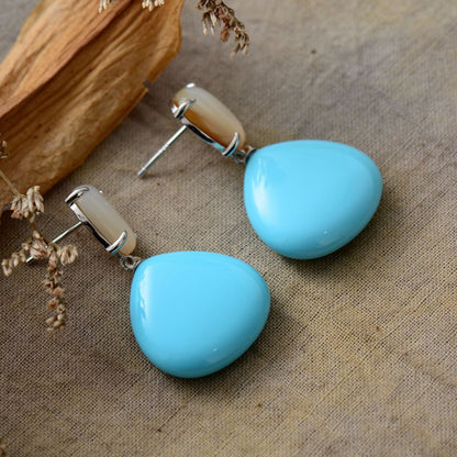 Retro Aesthetic Turquoises Earring