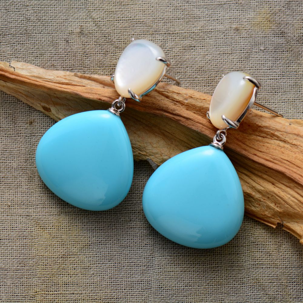 Retro Aesthetic Turquoises Earring