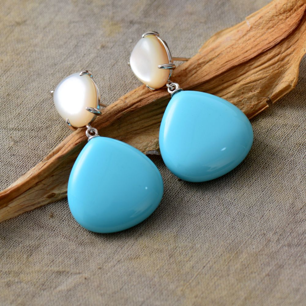 Retro Aesthetic Turquoises Earring