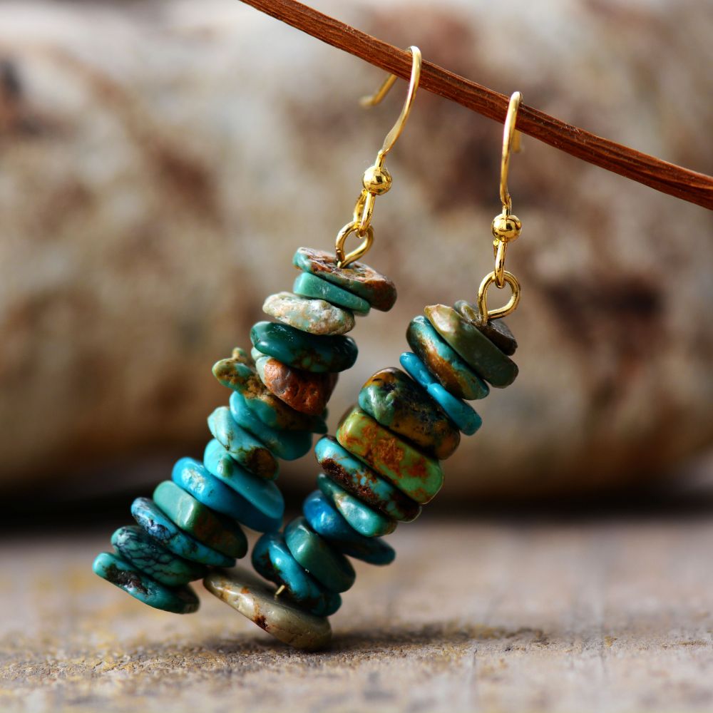 Hyperbole Natural Stone Earring