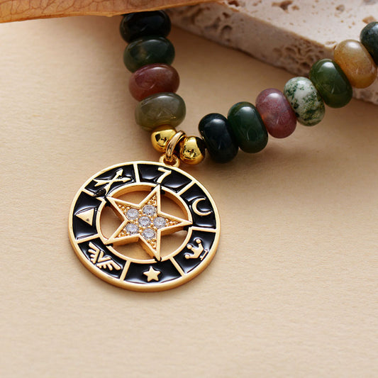 Star Charm Beaded Necklace