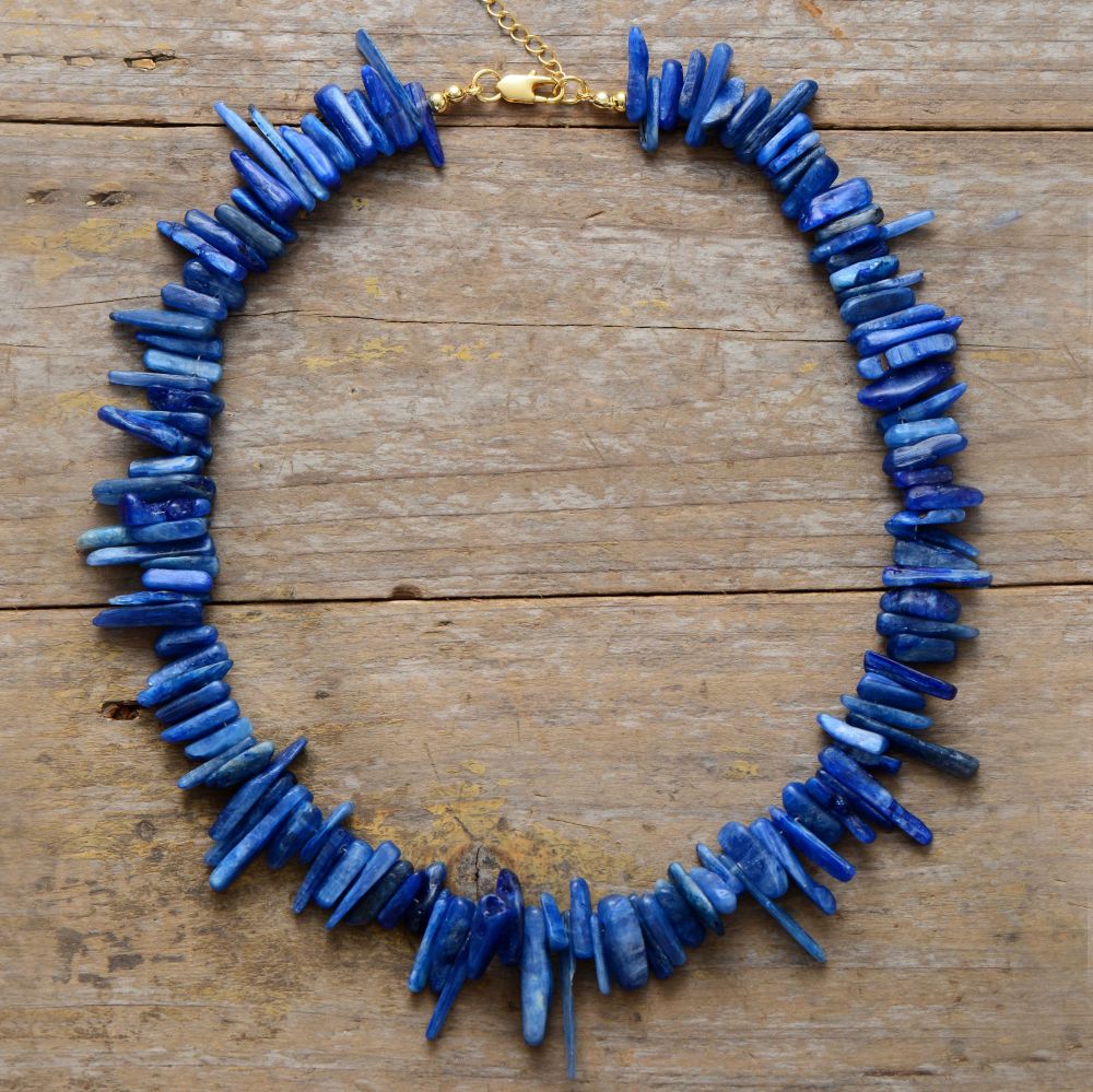 Aquamarines Chunky Statement Necklace