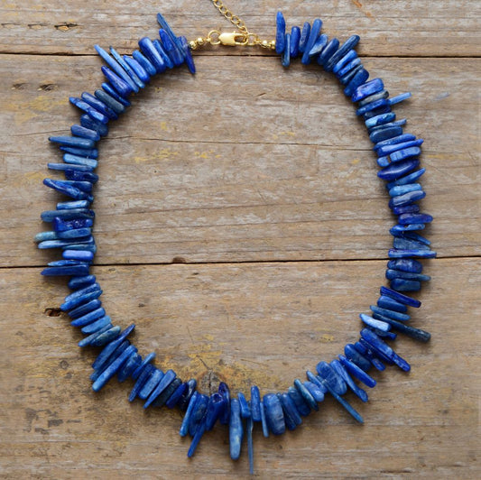 Aquamarines Chunky Statement Necklace