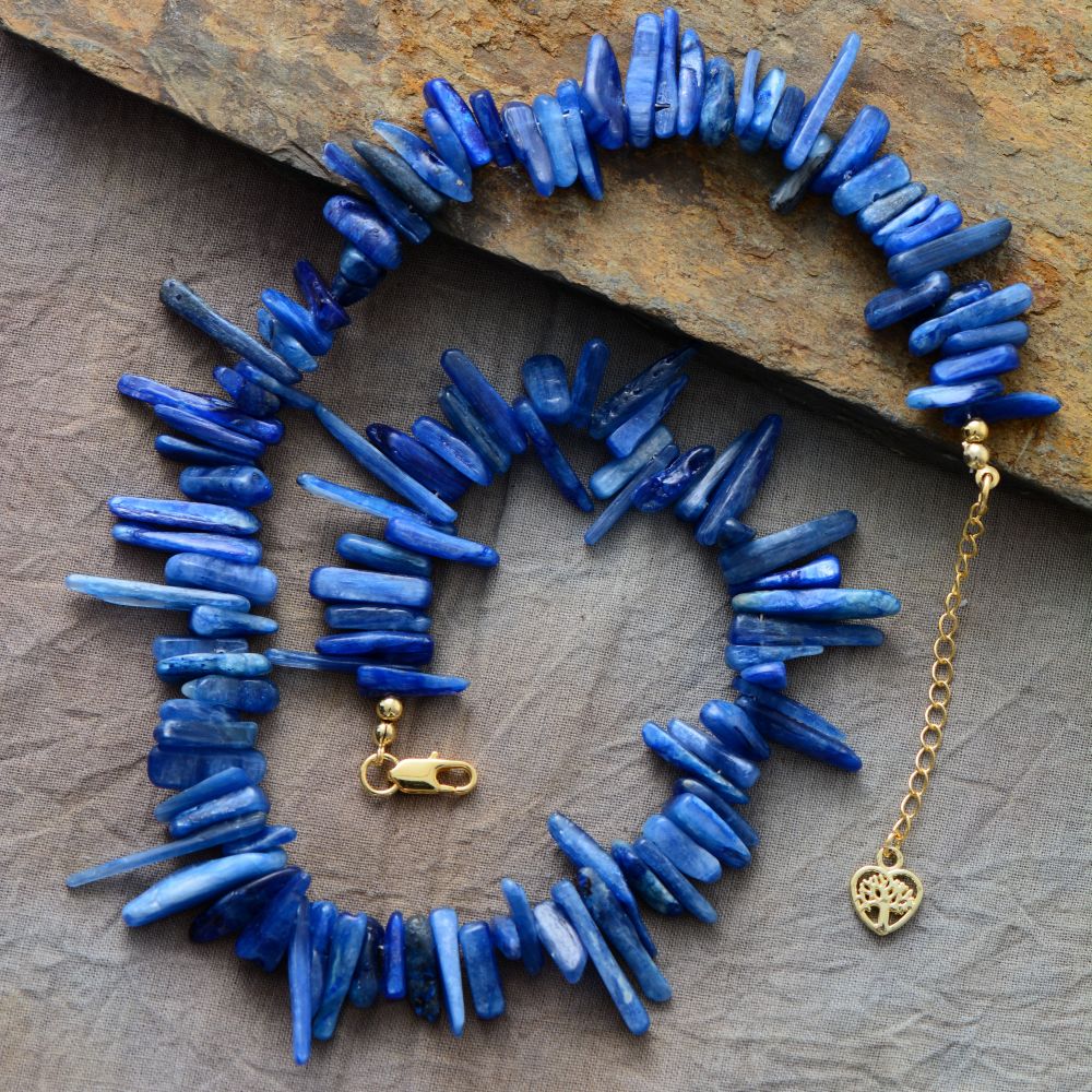 Aquamarines Chunky Statement Necklace