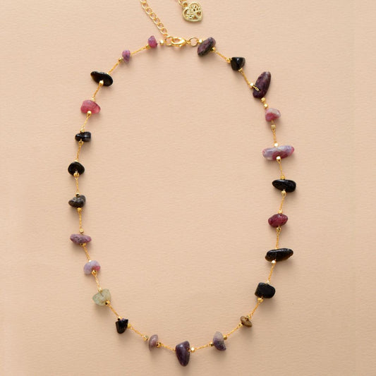 Tourmaline Golden Necklaces