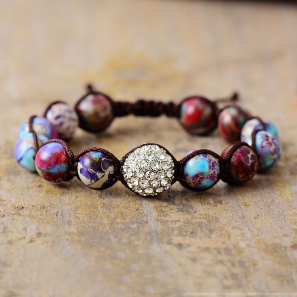 imperial jasper beaded bracelet