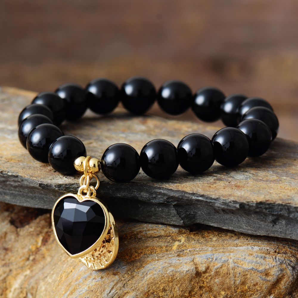 black agate jewelry for women cool girl