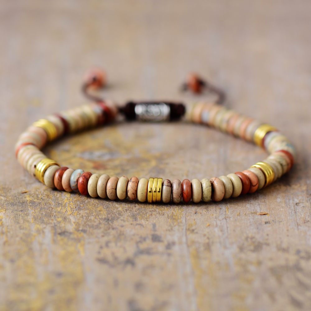 jasper gemstone adjustable bracelets | Musegem