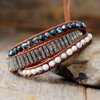 Exquisite Layered Leather Bracelet