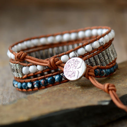 Exquisite Layered Leather Bracelet