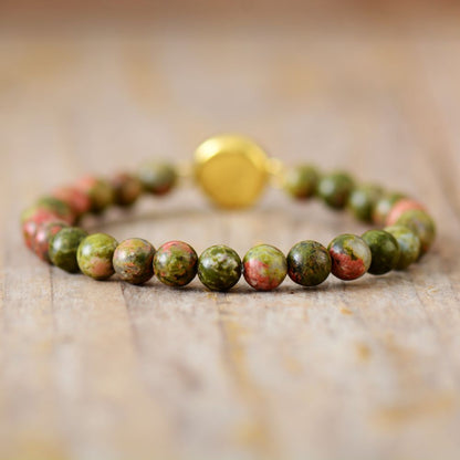 Natural Jasper Energy Elastic Bracelet