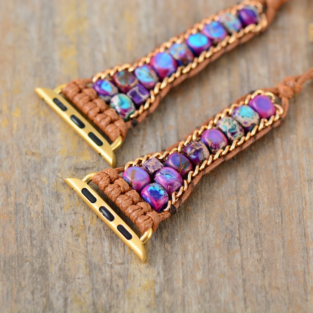 Chakra Beaded Apple Watchband