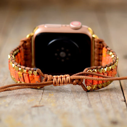 Multi-color Jasper Apple Watch Strap