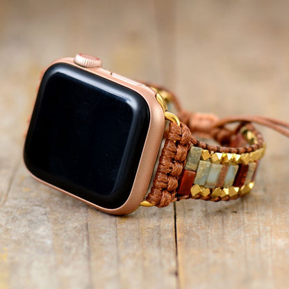 Multi-color Jasper Apple Watch Strap