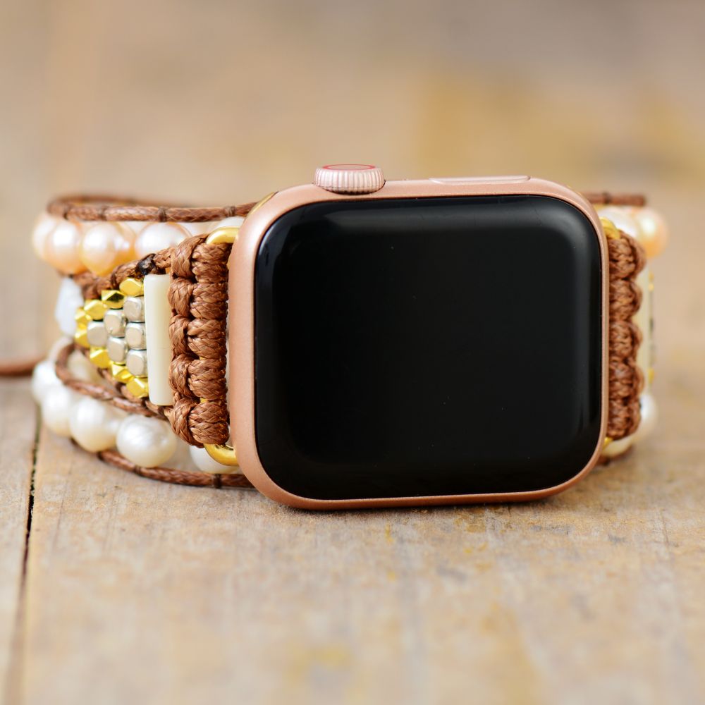 Pearl Beaded Apple Watchband