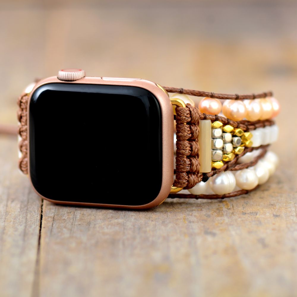 Pearl Beaded Apple Watchband