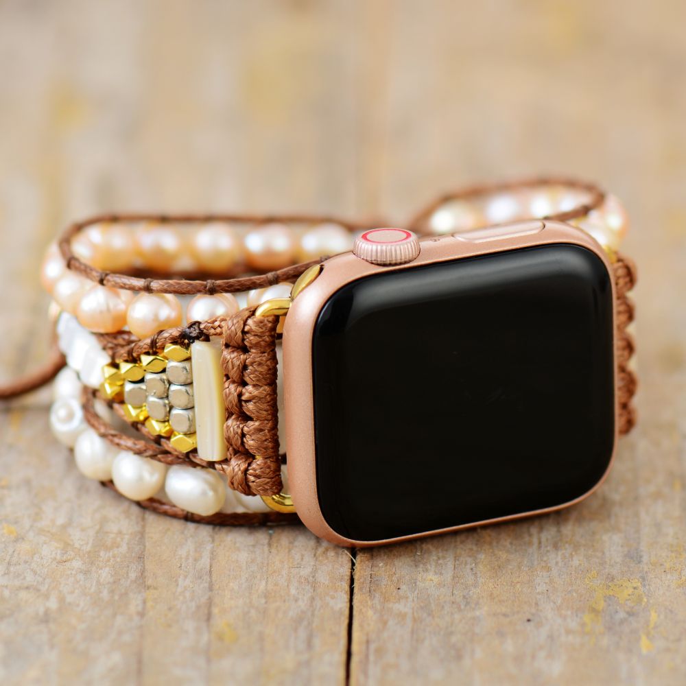 Pearl Beaded Apple Watchband