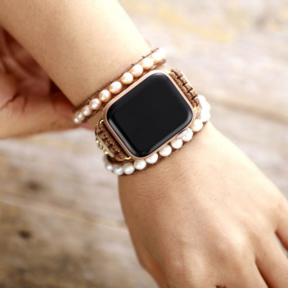 Pearl Beaded Apple Watchband