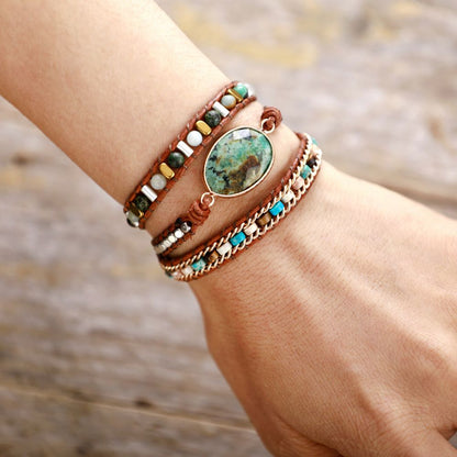 Nature Jasper Goddess Bracelet